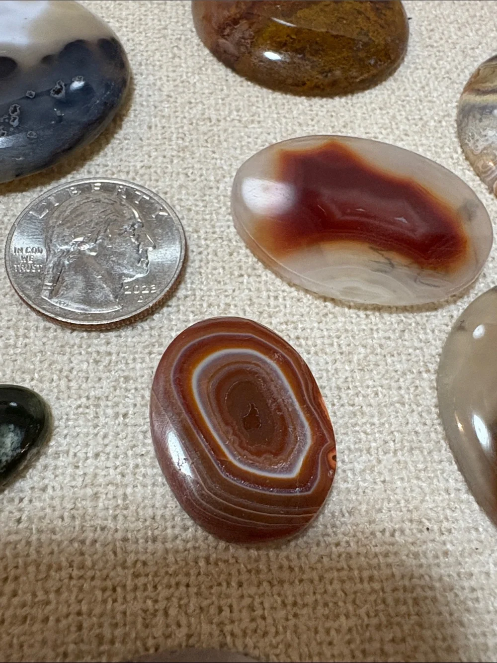 20pc Polished Agate & Jasper Cabochon Crystal Lot
